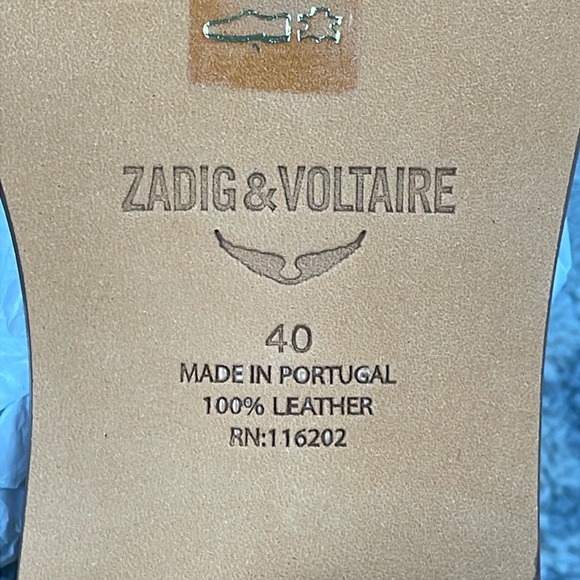 NIB Zadig & Voltaire Cecilia Caprese Sandal Gladiator Leather Gold Sz 40 - Picture 13 of 16